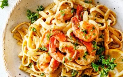 Fettuccine with Shrimp